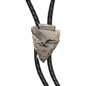 Siskiyou Buckle Co. 1998 VTG Bolo Necktie Western Cowboy Style-Eagle on Arrow